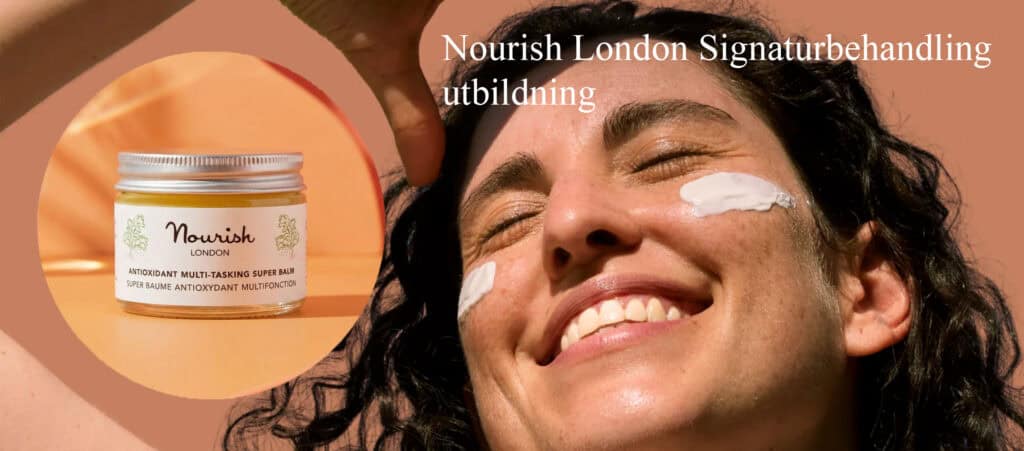 Nourish London hudvårdsprodukt för behandling och utbildning.