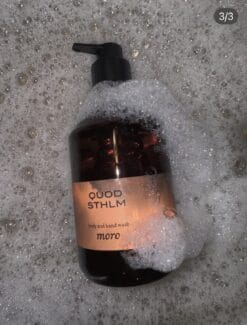 Moro kropp- och handtvätt i pumpflaska med skum.